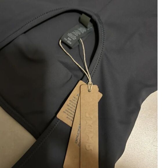 NWT Skims Swim Shaping Sculpting Tank One-Piece Swimsuit Gunmetal Women’s Xxs - Picture 4 of 4